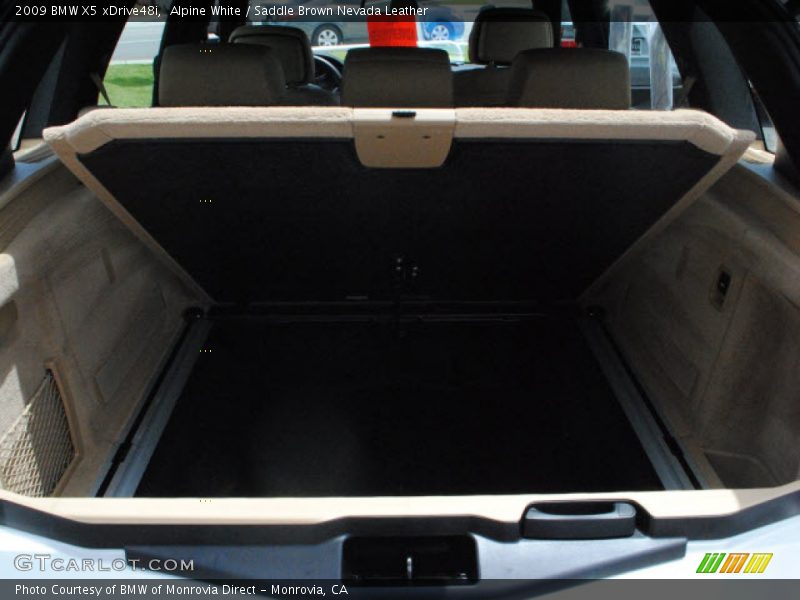 Alpine White / Saddle Brown Nevada Leather 2009 BMW X5 xDrive48i