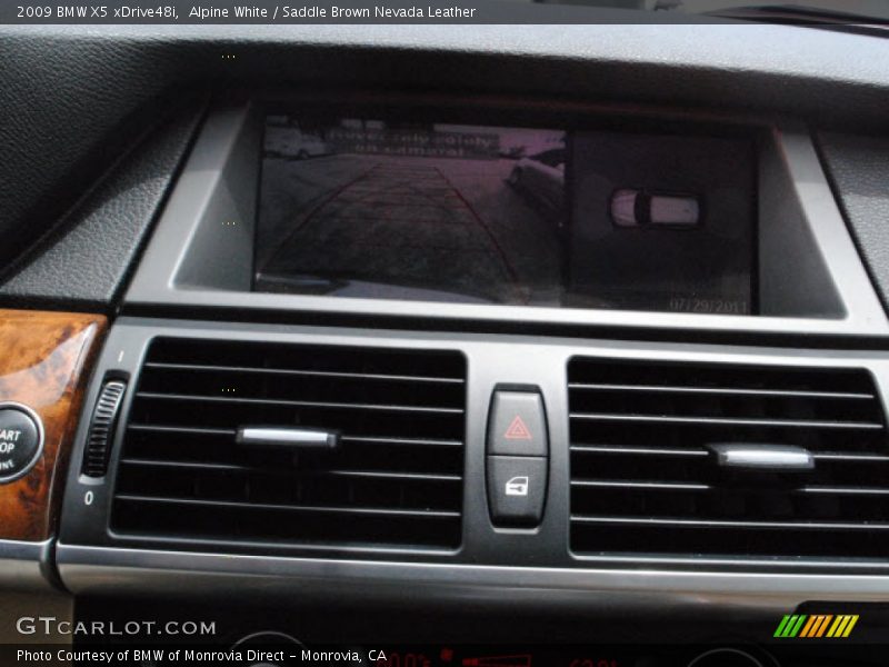 Alpine White / Saddle Brown Nevada Leather 2009 BMW X5 xDrive48i