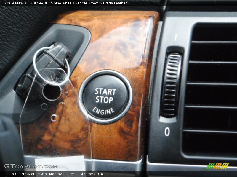 Alpine White / Saddle Brown Nevada Leather 2009 BMW X5 xDrive48i