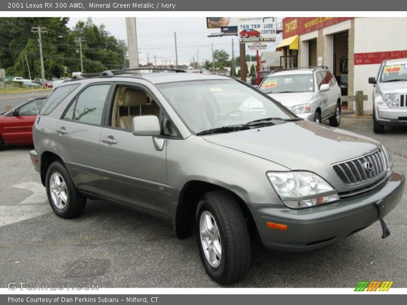 Mineral Green Metallic / Ivory 2001 Lexus RX 300 AWD