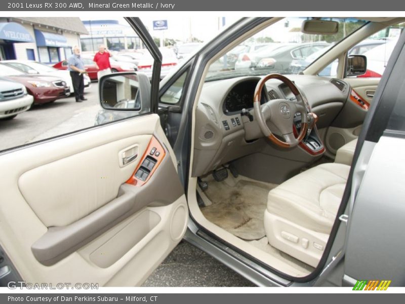 Mineral Green Metallic / Ivory 2001 Lexus RX 300 AWD