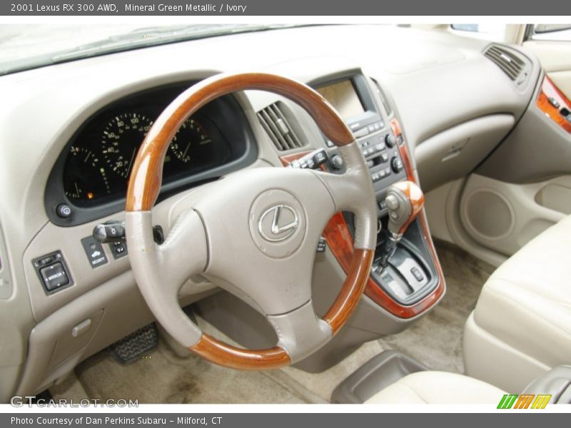 Mineral Green Metallic / Ivory 2001 Lexus RX 300 AWD