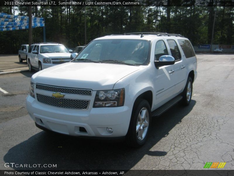 Summit White / Light Cashmere/Dark Cashmere 2011 Chevrolet Suburban LTZ