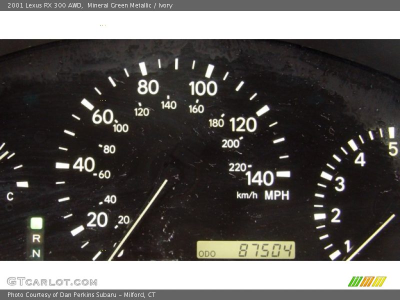 Mineral Green Metallic / Ivory 2001 Lexus RX 300 AWD