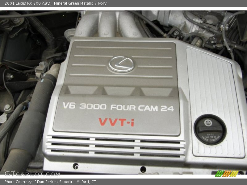 Mineral Green Metallic / Ivory 2001 Lexus RX 300 AWD