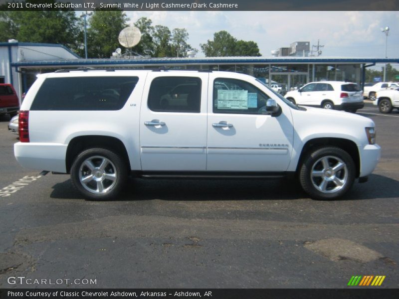 Summit White / Light Cashmere/Dark Cashmere 2011 Chevrolet Suburban LTZ