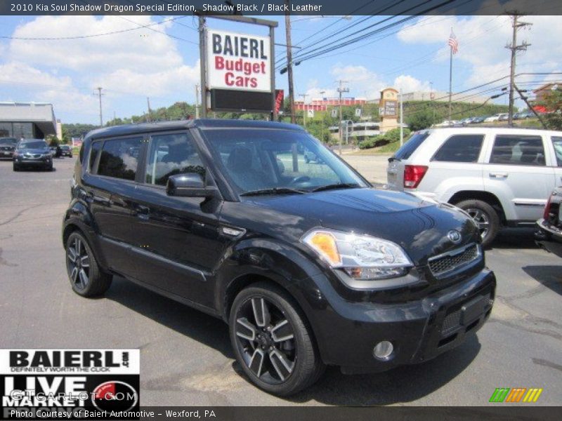 Shadow Black / Black Leather 2010 Kia Soul Shadow Dragon Special Edition