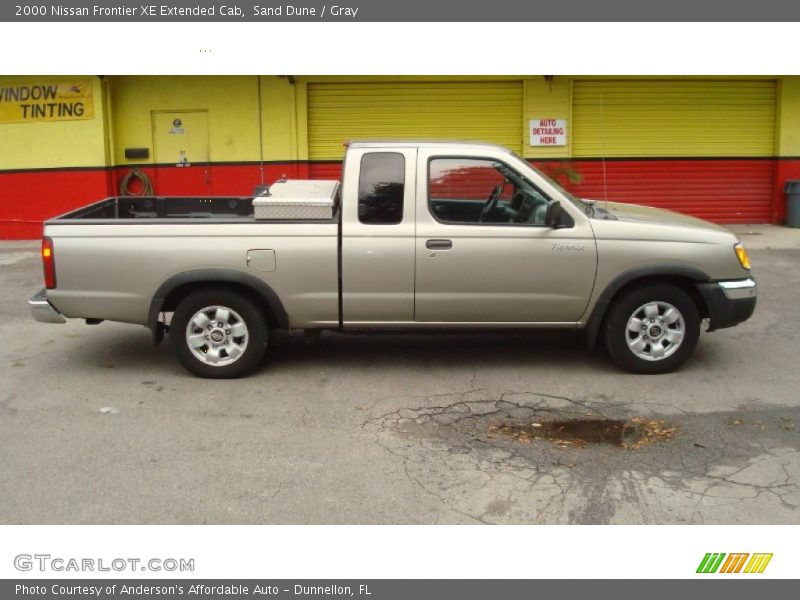 Sand Dune / Gray 2000 Nissan Frontier XE Extended Cab