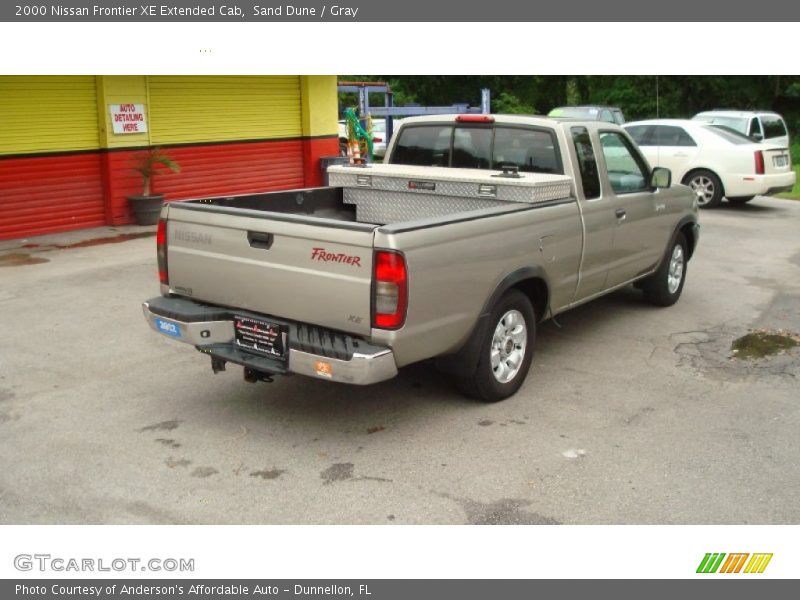 Sand Dune / Gray 2000 Nissan Frontier XE Extended Cab