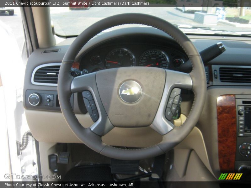 Summit White / Light Cashmere/Dark Cashmere 2011 Chevrolet Suburban LTZ