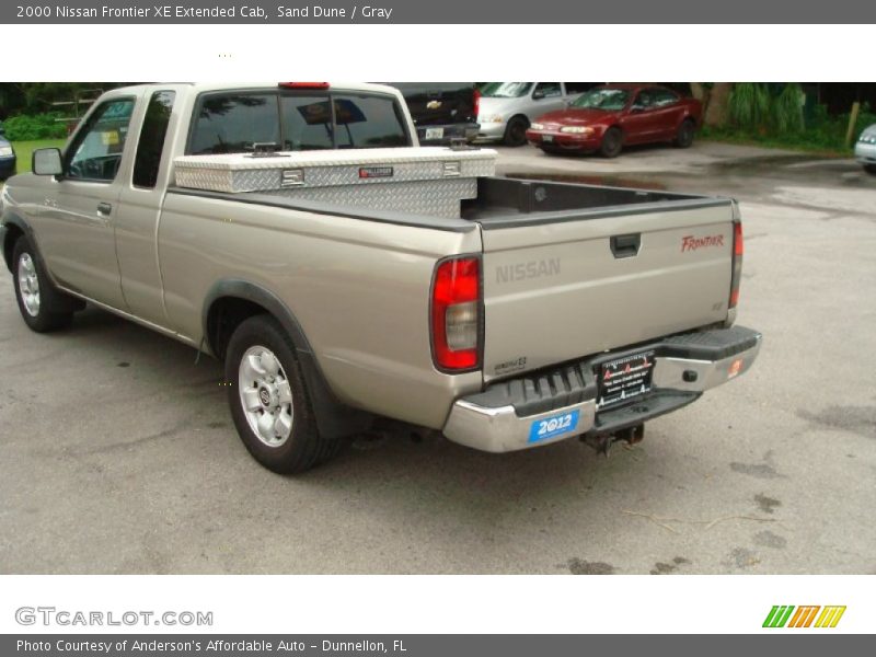 Sand Dune / Gray 2000 Nissan Frontier XE Extended Cab