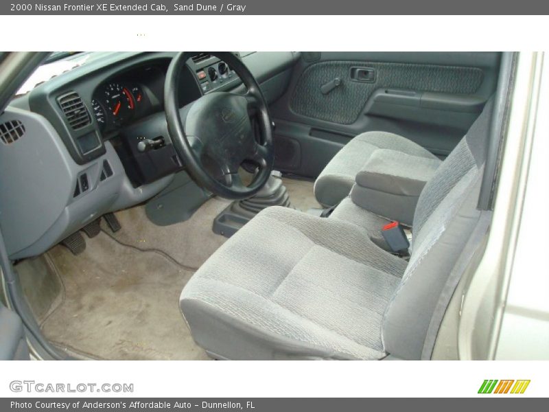  2000 Frontier XE Extended Cab Gray Interior