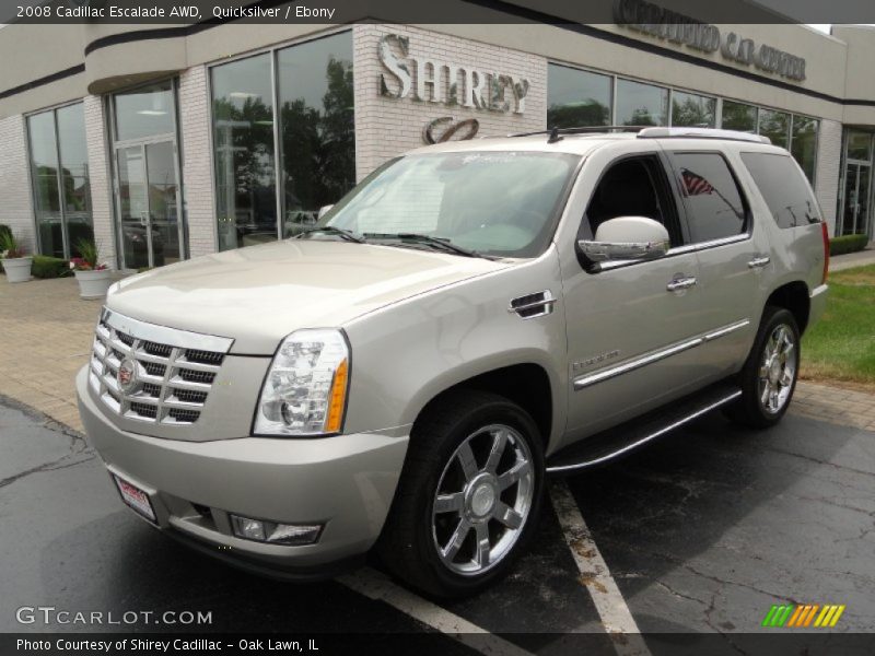 Quicksilver / Ebony 2008 Cadillac Escalade AWD