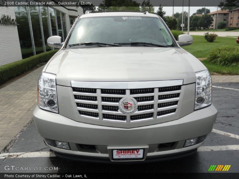 Quicksilver / Ebony 2008 Cadillac Escalade AWD