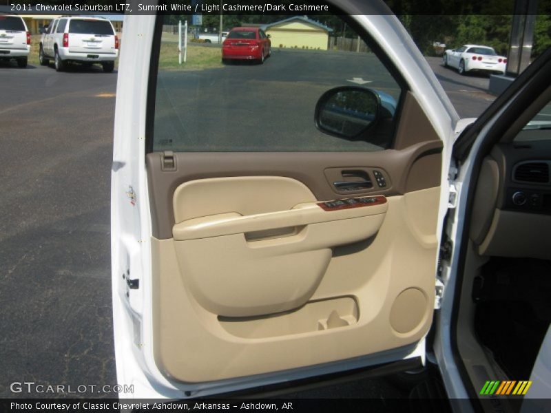 Summit White / Light Cashmere/Dark Cashmere 2011 Chevrolet Suburban LTZ