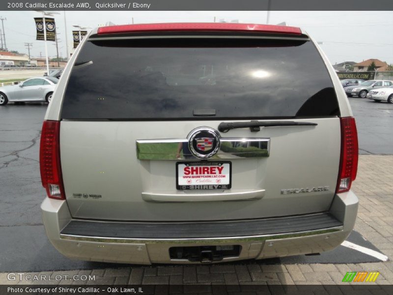 Quicksilver / Ebony 2008 Cadillac Escalade AWD
