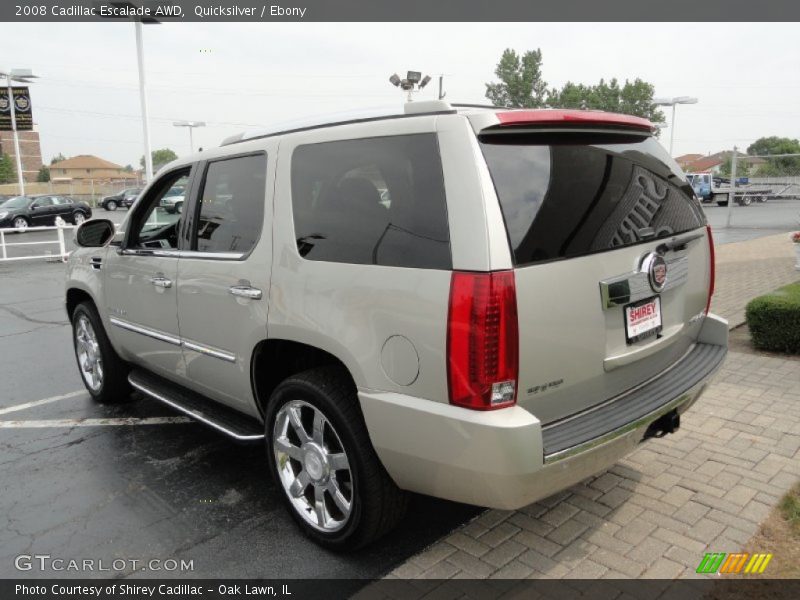 Quicksilver / Ebony 2008 Cadillac Escalade AWD