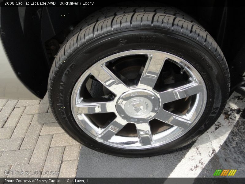 Quicksilver / Ebony 2008 Cadillac Escalade AWD