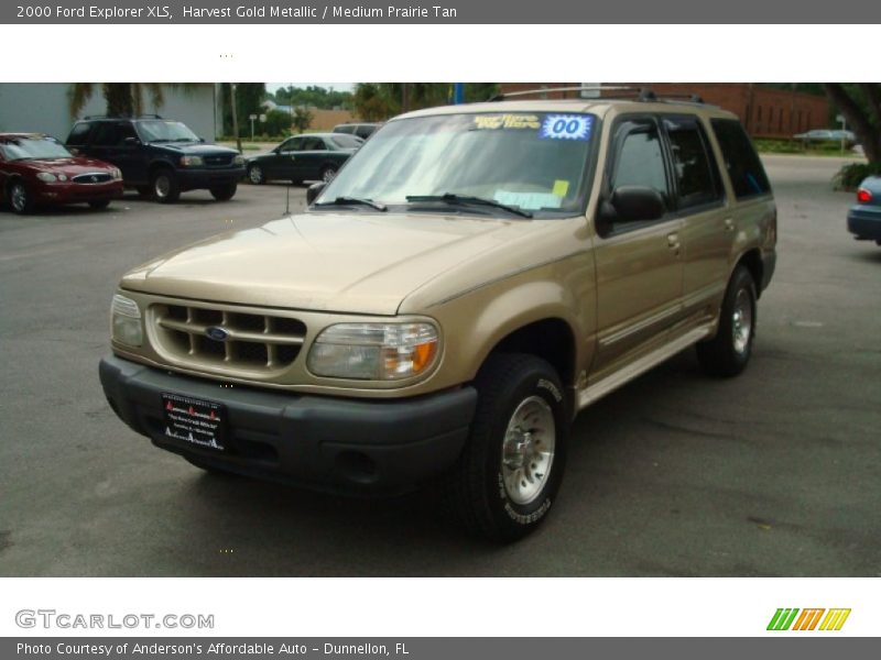 Harvest Gold Metallic / Medium Prairie Tan 2000 Ford Explorer XLS