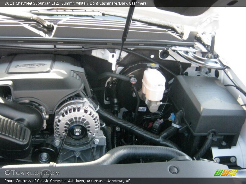 Summit White / Light Cashmere/Dark Cashmere 2011 Chevrolet Suburban LTZ