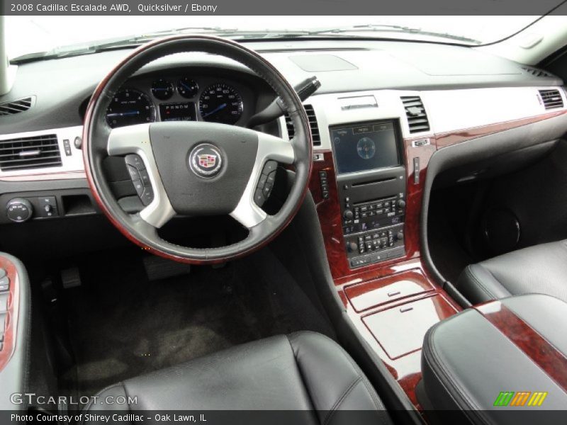 Quicksilver / Ebony 2008 Cadillac Escalade AWD
