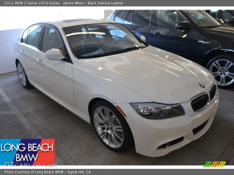 Alpine White / Black Dakota Leather 2011 BMW 3 Series 335d Sedan