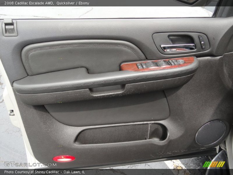 Quicksilver / Ebony 2008 Cadillac Escalade AWD