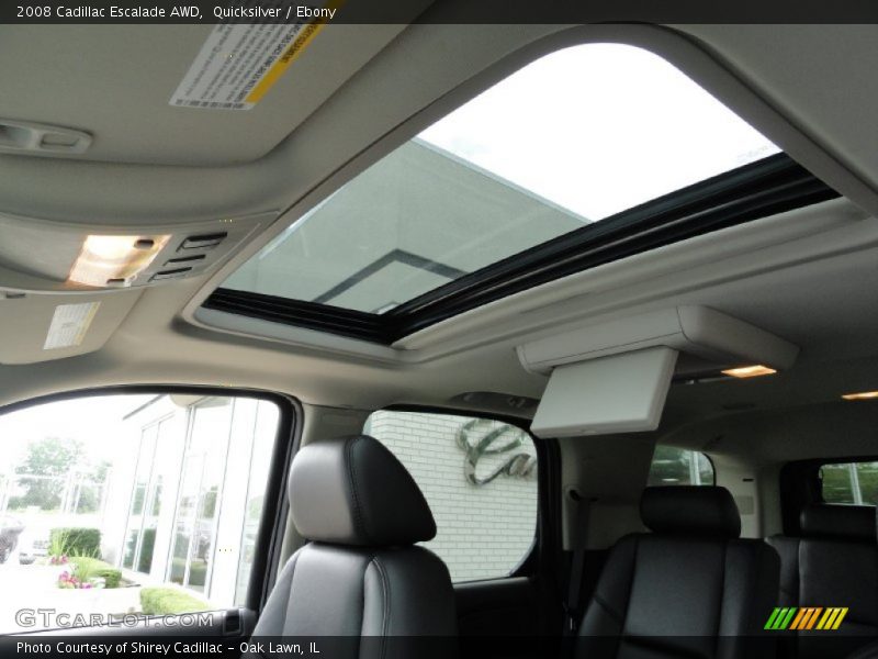 Quicksilver / Ebony 2008 Cadillac Escalade AWD