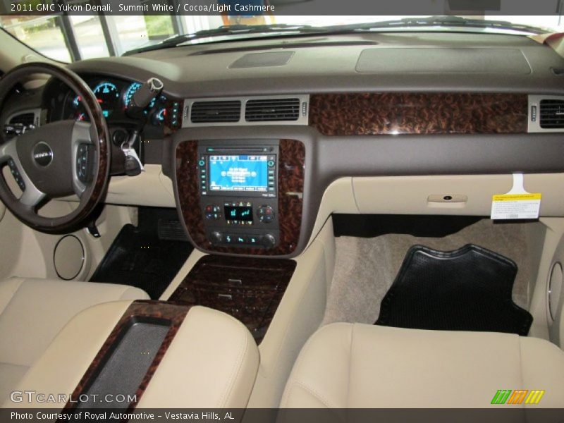 Summit White / Cocoa/Light Cashmere 2011 GMC Yukon Denali