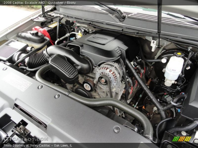 Quicksilver / Ebony 2008 Cadillac Escalade AWD