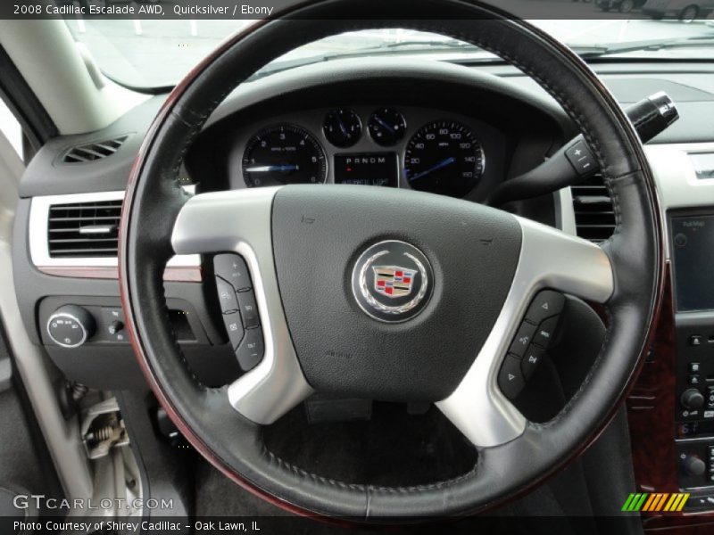 Quicksilver / Ebony 2008 Cadillac Escalade AWD
