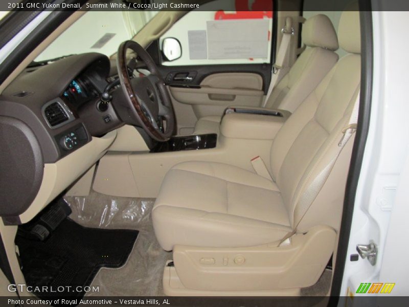 Summit White / Cocoa/Light Cashmere 2011 GMC Yukon Denali