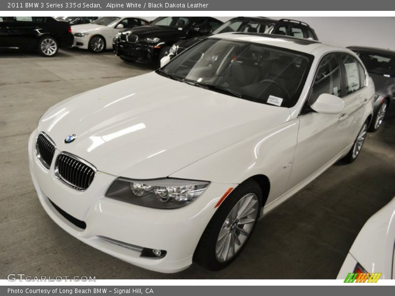 Alpine White / Black Dakota Leather 2011 BMW 3 Series 335d Sedan