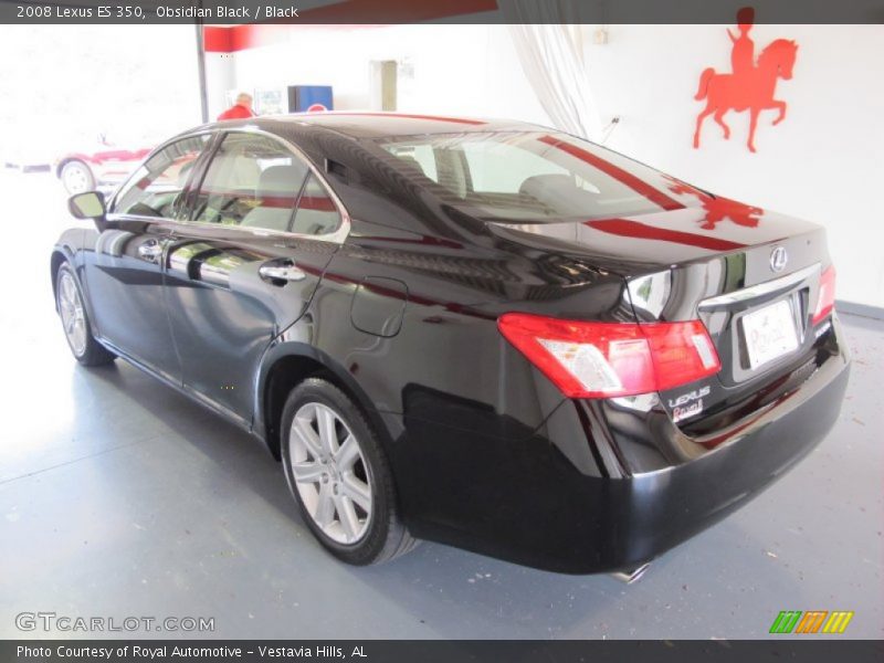 Obsidian Black / Black 2008 Lexus ES 350