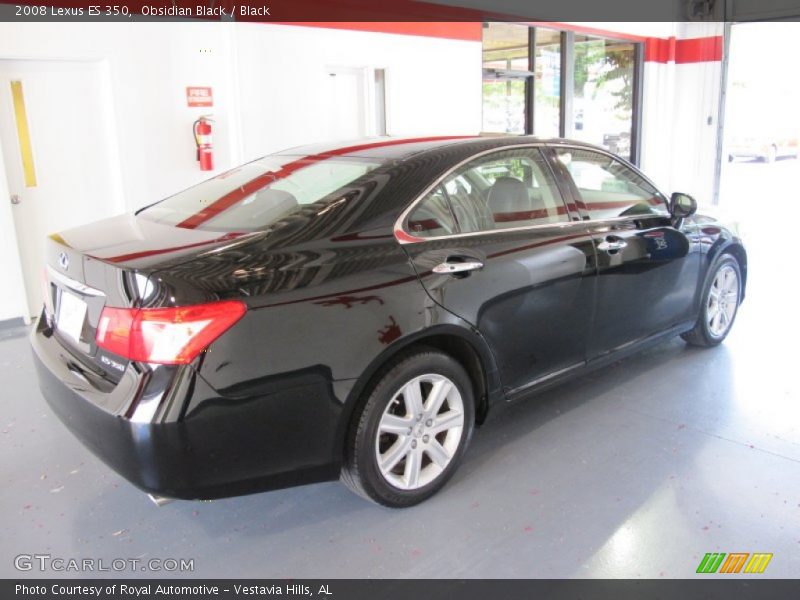 Obsidian Black / Black 2008 Lexus ES 350