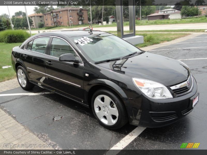 Carbon Flash Black / Gray 2008 Saturn Aura XE