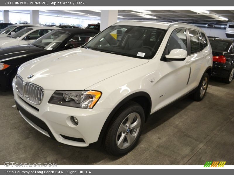 Alpine White / Black 2011 BMW X3 xDrive 28i