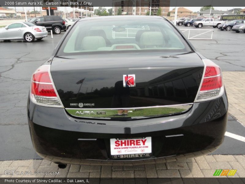 Carbon Flash Black / Gray 2008 Saturn Aura XE