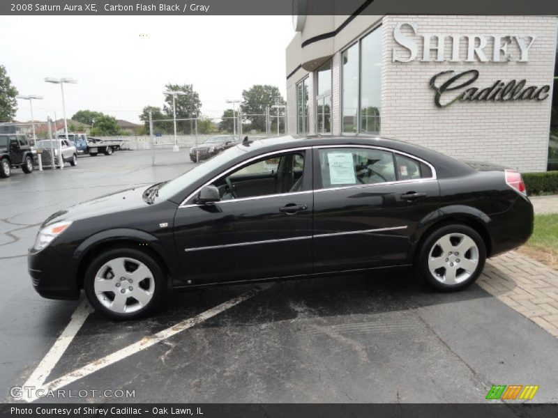 Carbon Flash Black / Gray 2008 Saturn Aura XE