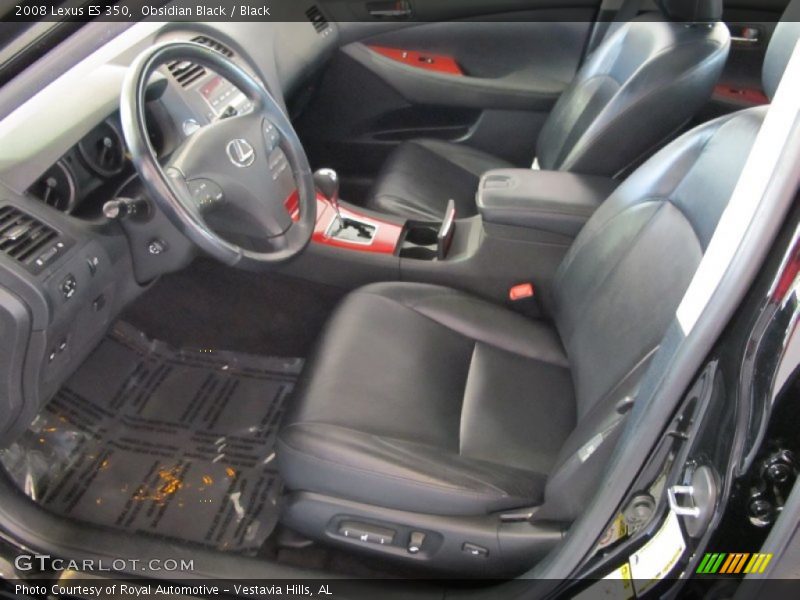 Obsidian Black / Black 2008 Lexus ES 350