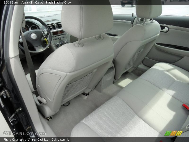 Carbon Flash Black / Gray 2008 Saturn Aura XE