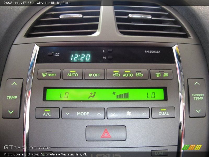 Obsidian Black / Black 2008 Lexus ES 350