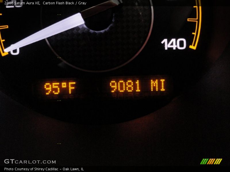Carbon Flash Black / Gray 2008 Saturn Aura XE
