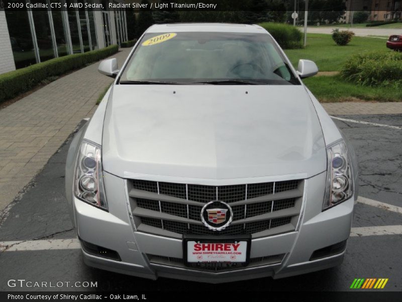 Radiant Silver / Light Titanium/Ebony 2009 Cadillac CTS 4 AWD Sedan