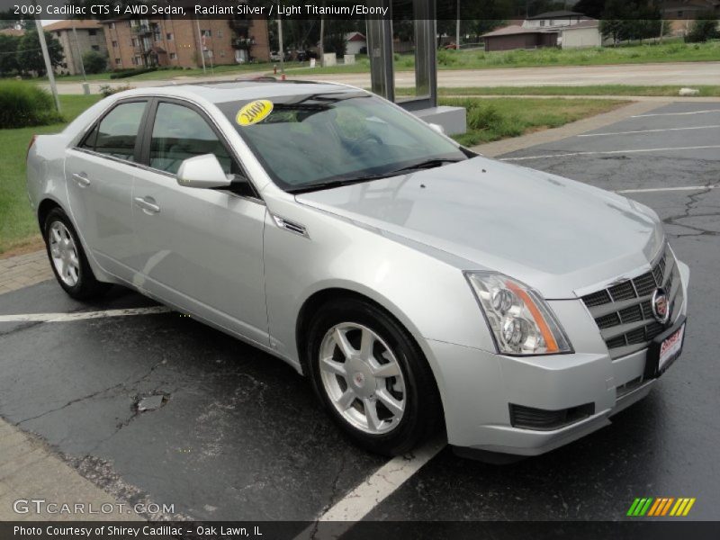 Radiant Silver / Light Titanium/Ebony 2009 Cadillac CTS 4 AWD Sedan