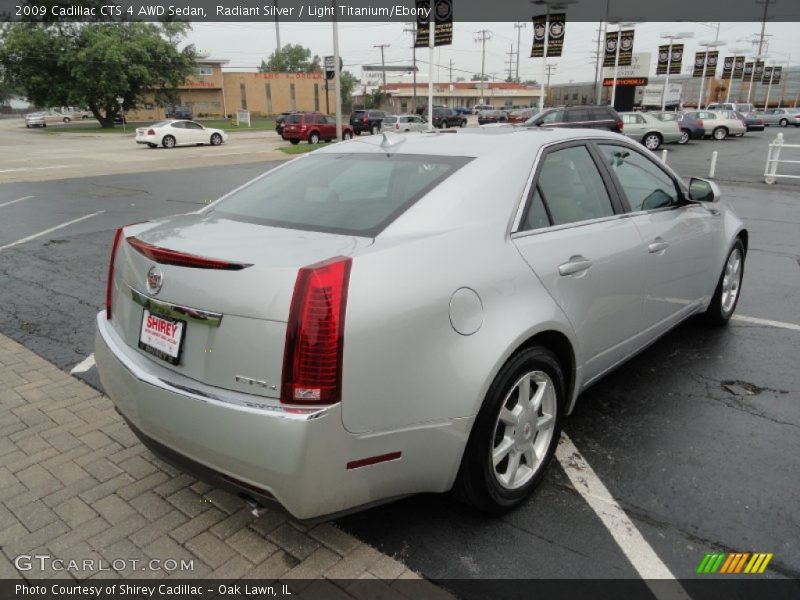 Radiant Silver / Light Titanium/Ebony 2009 Cadillac CTS 4 AWD Sedan