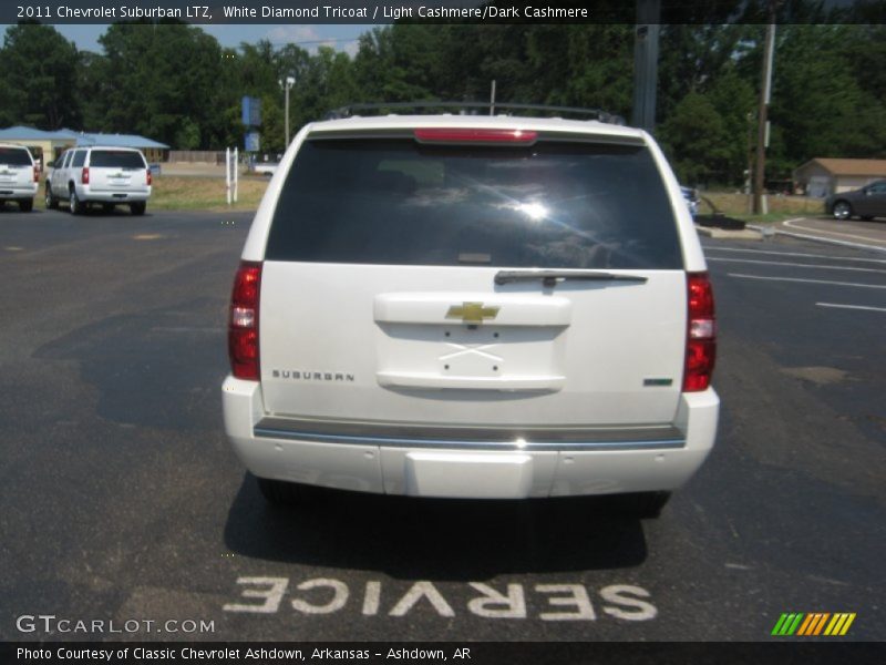 White Diamond Tricoat / Light Cashmere/Dark Cashmere 2011 Chevrolet Suburban LTZ