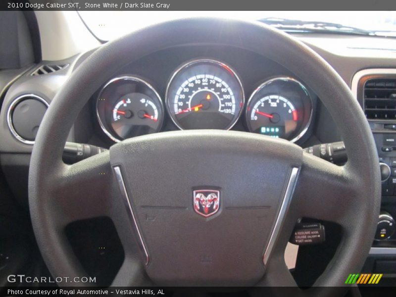 Stone White / Dark Slate Gray 2010 Dodge Caliber SXT