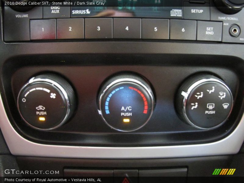Stone White / Dark Slate Gray 2010 Dodge Caliber SXT
