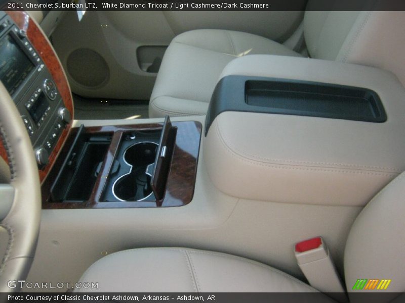 White Diamond Tricoat / Light Cashmere/Dark Cashmere 2011 Chevrolet Suburban LTZ